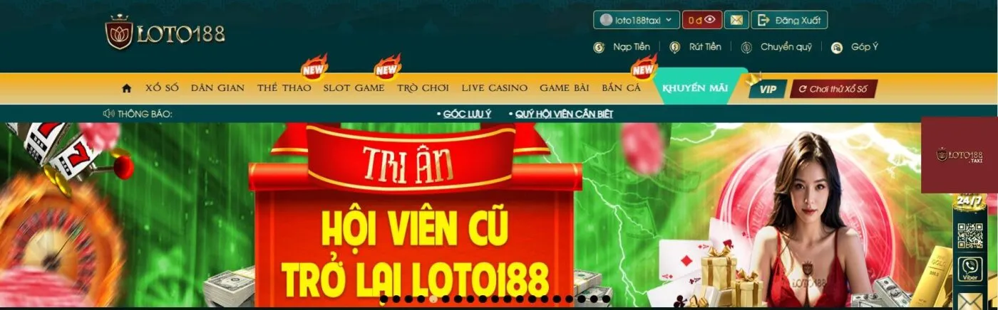 Anh em đăng nhập để rút tiền Loto188